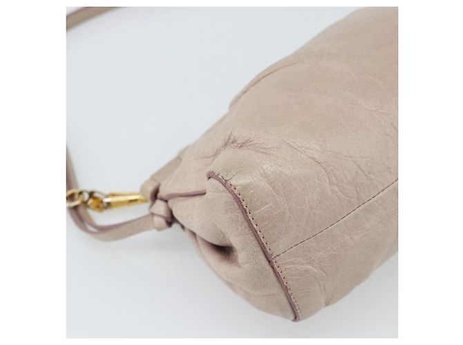 Miu Miu Schultertasche aus Leder Rosa Gold Authentisch 187662 - Ansicht 16