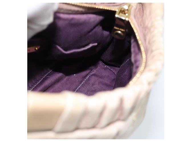 Miu Miu Schultertasche aus Leder Rosa Gold Authentisch 187662 - Ansicht 19