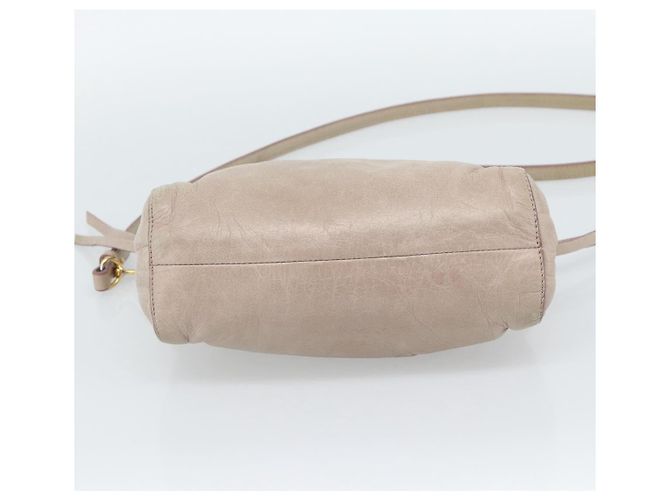 Miu Miu Schultertasche aus Leder Rosa Gold Authentisch 187662 - Ansicht 5