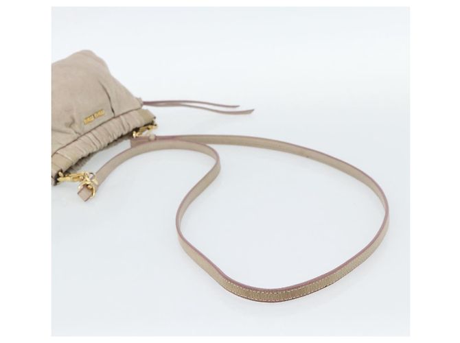 Miu Miu Schultertasche aus Leder Rosa Gold Authentisch 187662 - Ansicht 7