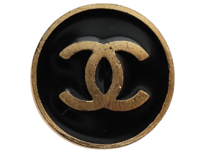 Orecchini CHANEL metallo Gold Tone CC Auth 180939M - vista 2