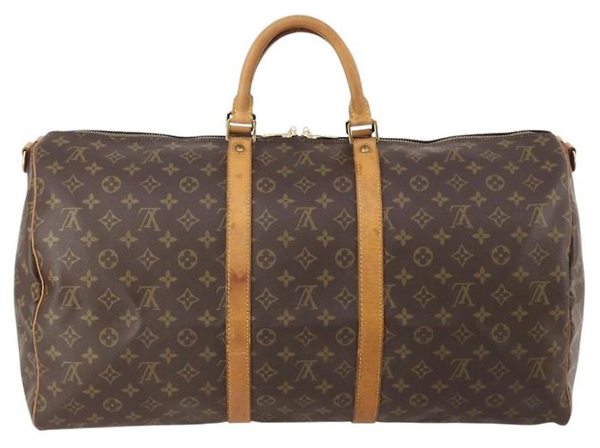 LOUIS VUITTON Monogram Keepall Bandouliere 55 Borsa Boston M41414 LV Auth 183970 Monogramma - vista 2