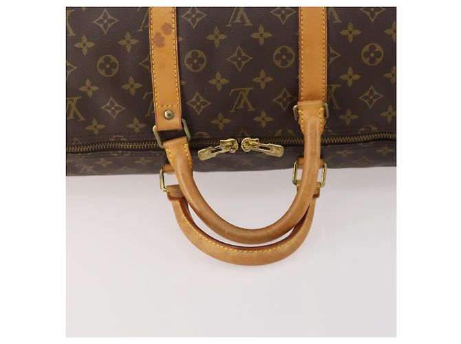 LOUIS VUITTON Monogram Keepall Bandouliere 55 Borsa Boston M41414 LV Auth 183970 Monogramma - vista 7