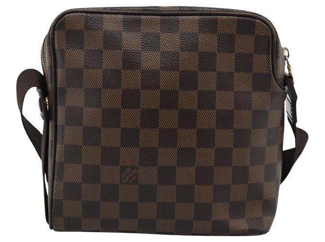 LOUIS VUITTON Borsa a Spalla Olaf PM Damier Ebene N41442 LV Auth ka4840 - vista 2