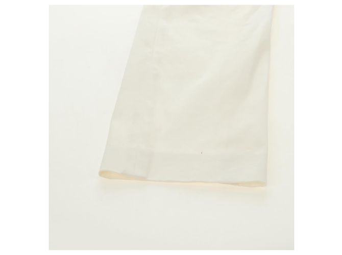 Pantalones LOUIS VUITTON Algodón Blanco LV Auth 179552M - vista 8