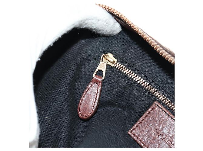 BALENCIAGA Borsa Giant Part-Time in pelle 2way Marrone Oro 173082 Auth 185300SM - vista 27