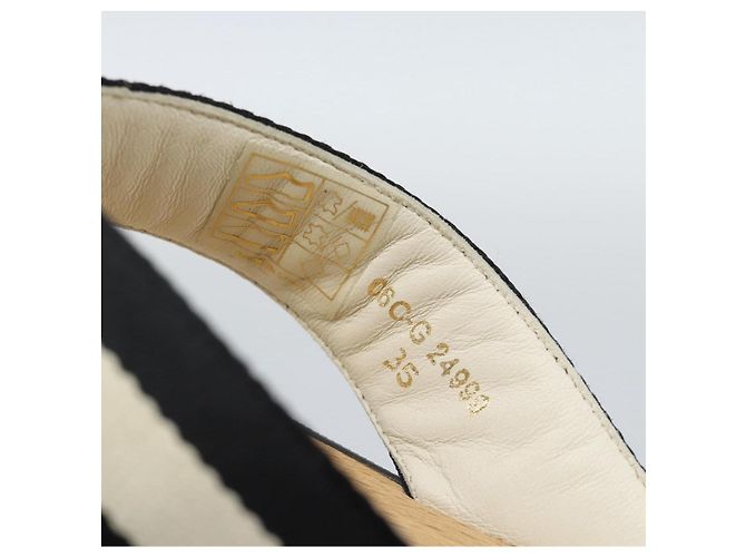 CHANEL COCO Mark Beach Sandalen Holz Beige CC Authentisch 186134M - Ansicht 19