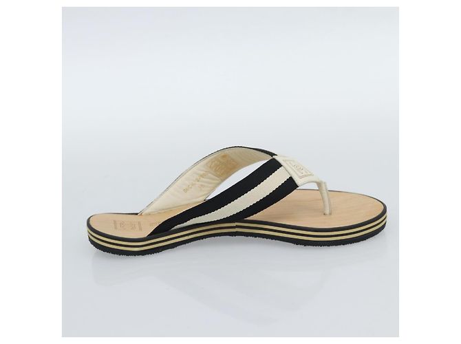 CHANEL COCO Mark Beach Sandalen Holz Beige CC Authentisch 186134M - Ansicht 4