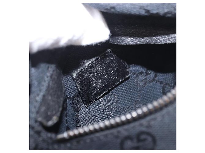 Marsupio GUCCI GG Canvas Nero Argento 28566 Auth 185976 - vista 10