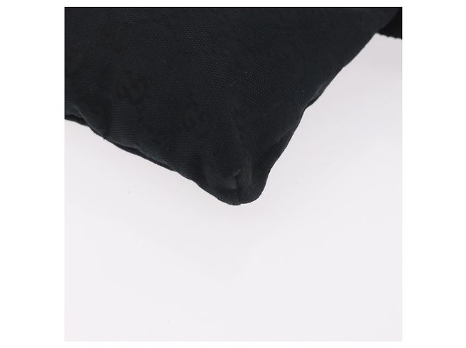 Marsupio GUCCI GG Canvas Nero Argento 28566 Auth 185976 - vista 14