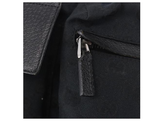 Marsupio GUCCI GG Canvas Nero Argento 28566 Auth 185976 - vista 17
