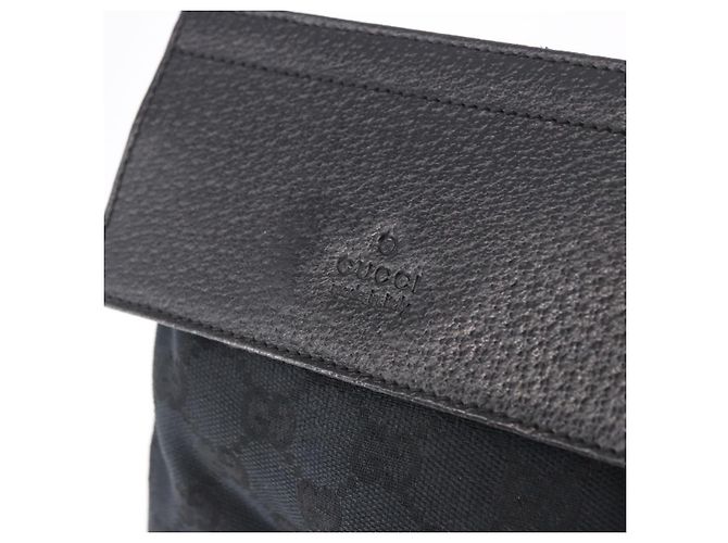 Marsupio GUCCI GG Canvas Nero Argento 28566 Auth 185976 - vista 18