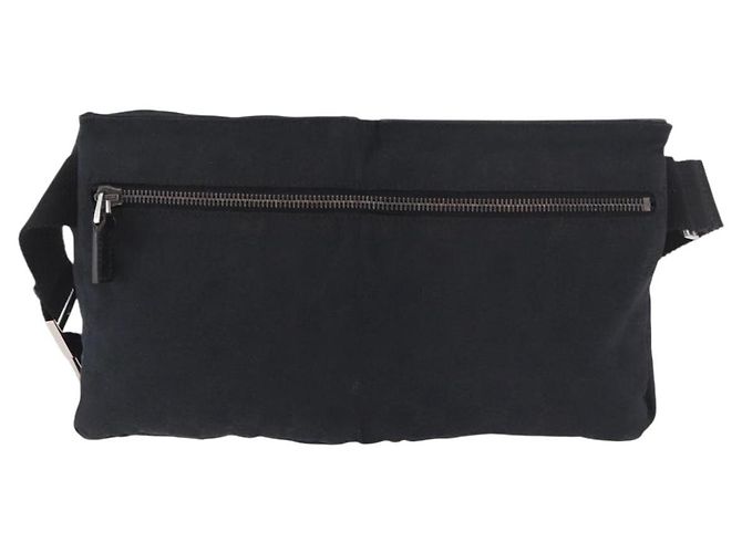Marsupio GUCCI GG Canvas Nero Argento 28566 Auth 185976 - vista 2
