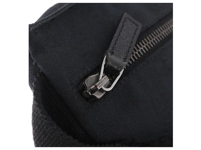 Marsupio GUCCI GG Canvas Nero Argento 28566 Auth 185976 - vista 22