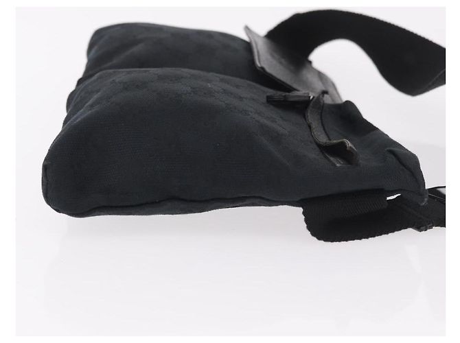 Marsupio GUCCI GG Canvas Nero Argento 28566 Auth 185976 - vista 3