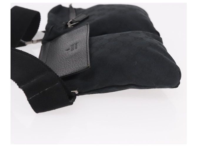 Marsupio GUCCI GG Canvas Nero Argento 28566 Auth 185976 - vista 4