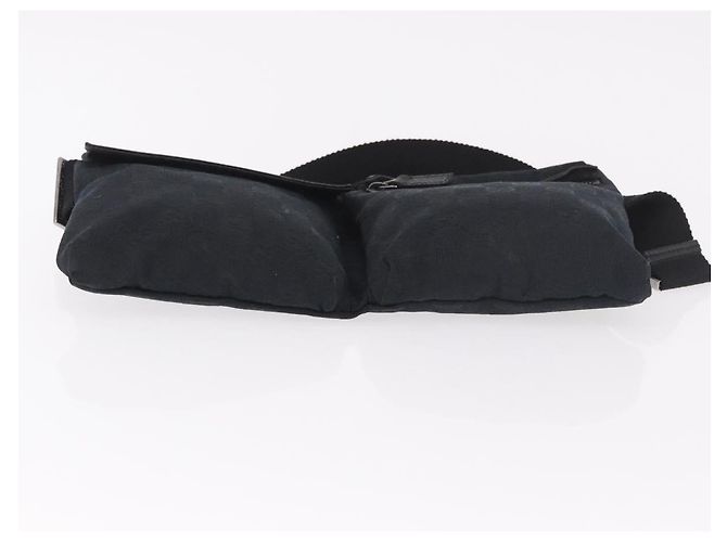 Marsupio GUCCI GG Canvas Nero Argento 28566 Auth 185976 - vista 5
