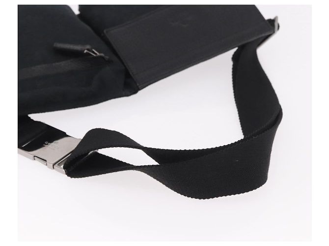Marsupio GUCCI GG Canvas Nero Argento 28566 Auth 185976 - vista 7