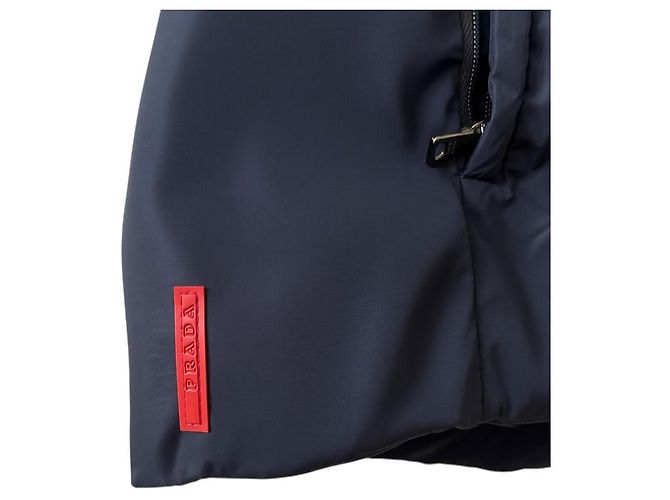 Prada Puffer-Weste für Herren in Navy Blau Dunkelblau - Ansicht 11