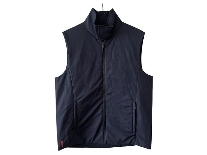 Prada Puffer-Weste für Herren in Navy Blau Dunkelblau - Ansicht 2