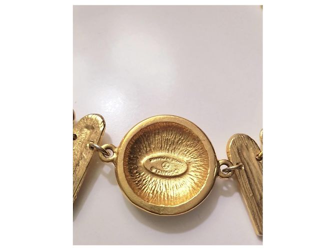 Collana Chanel Vintage Placcata Oro Modello Bizantino D'oro - vista 16