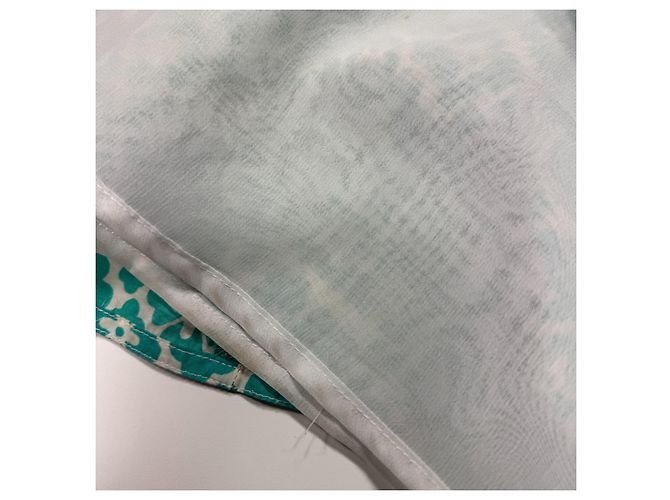 Moschino Jeans A-Linien-Rock mit Blumenprint Weiß Türkis - Ansicht 6