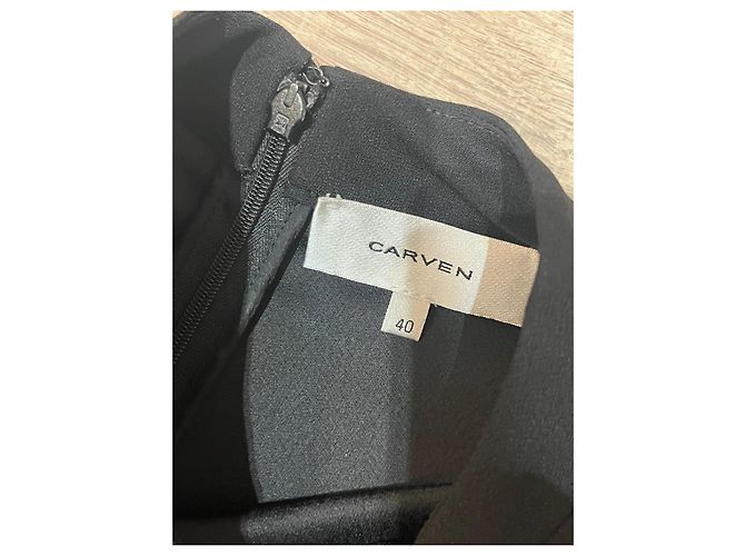 Carven schwarzes asymmetrisches Kleid - Ansicht 6