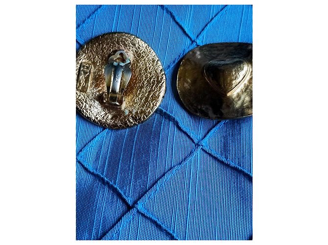 Yves Saint Laurent Orecchini pendenti a cuore dorati D'oro - vista 5