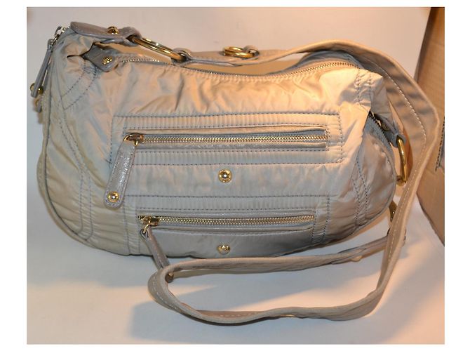 Tod's Borsa a tracolla in nylon trapuntato grigio - vista 2