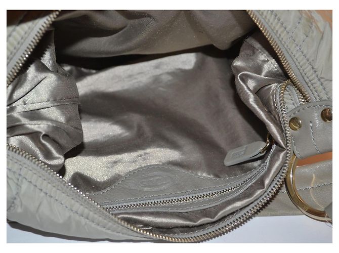 Tod's Borsa a tracolla in nylon trapuntato grigio - vista 8