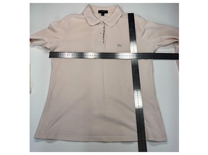 Polo a Maniche Lunghe Burberry Beige - vista 5