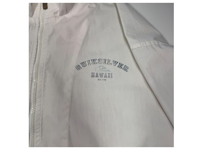 Autre Marque Quiksilver Hawaii Est. 1970 leichte Jacke Weiß - Ansicht 4