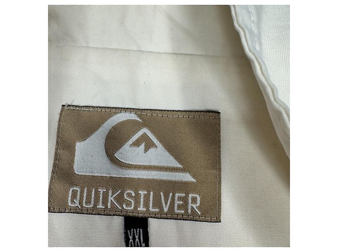 Autre Marque Quiksilver Hawaii Est. 1970 leichte Jacke Weiß - Ansicht 5