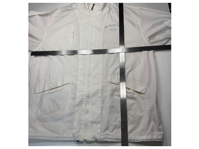 Autre Marque Quiksilver Hawaii Est. 1970 leichte Jacke Weiß - Ansicht 7