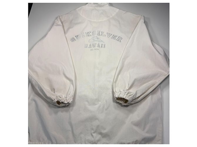 Autre Marque Quiksilver Hawaii Est. 1970 leichte Jacke Weiß - Ansicht 8