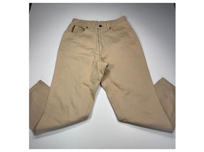 Giorgio Armani Jeans Beige in Cotone - vista 3