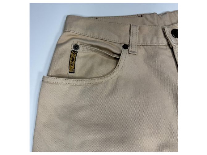 Giorgio Armani Jeans Beige in Cotone - vista 4