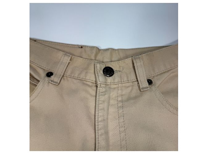 Giorgio Armani Jeans Beige in Cotone - vista 5