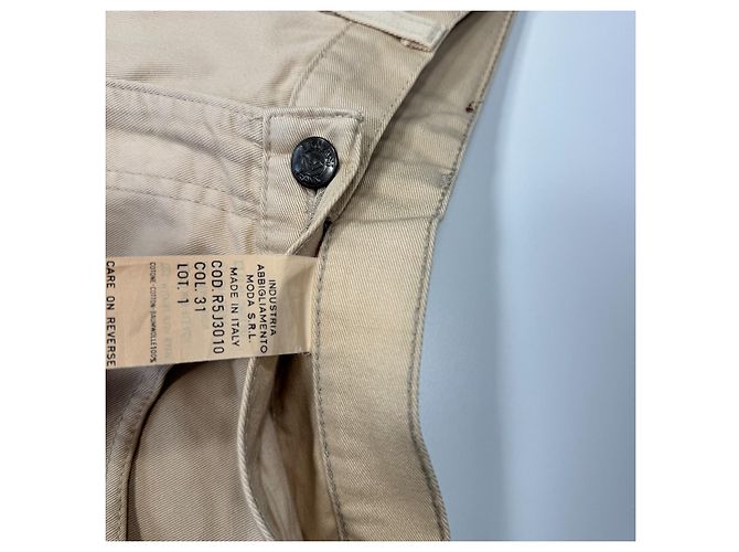 Giorgio Armani Jeans Beige in Cotone - vista 7