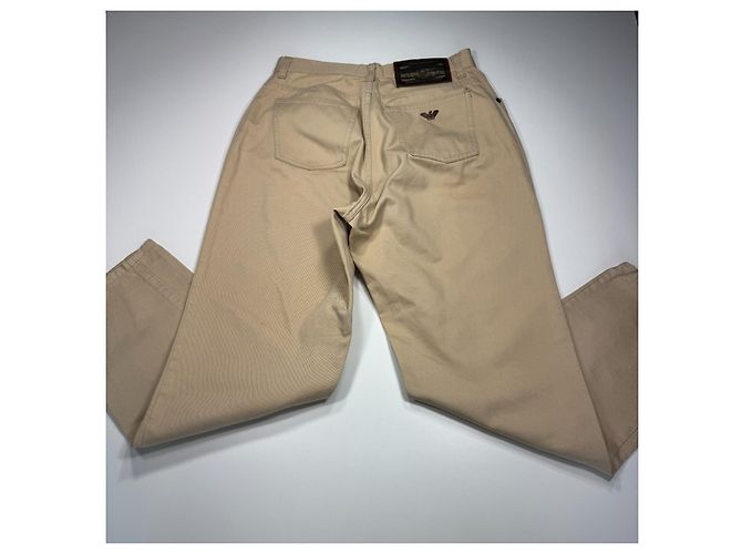 Giorgio Armani Jeans Beige in Cotone - vista 8