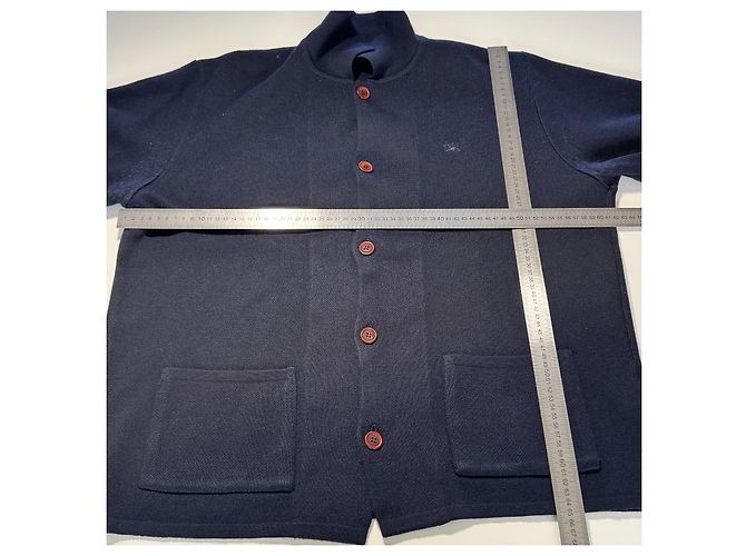 Burberry Strickjacke mit Knöpfen in Navy Blau Dunkelblau - Ansicht 7