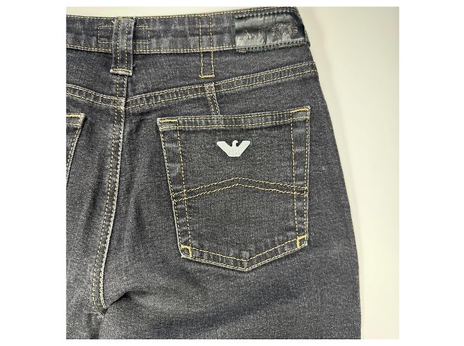 Vaqueros de denim Armani Jeans para mujer, lavado oscuro Gris antracita - vista 13