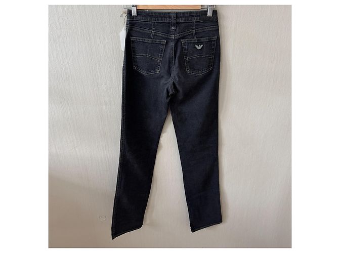 Vaqueros de denim Armani Jeans para mujer, lavado oscuro Gris antracita - vista 2