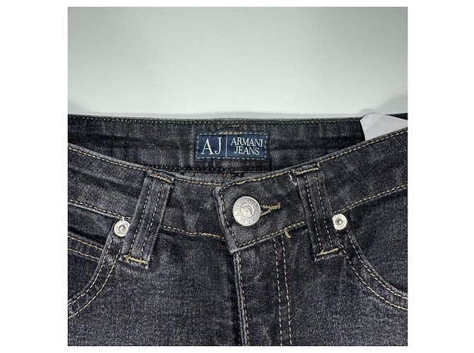 Vaqueros de denim Armani Jeans para mujer, lavado oscuro Gris antracita - vista 4