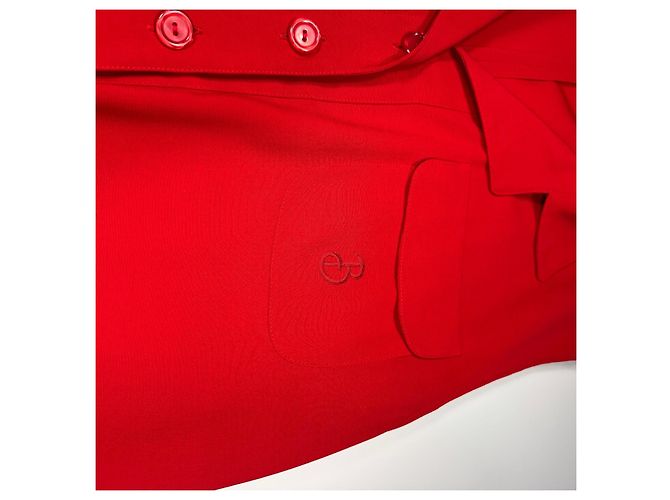 Burberrys Abito camicia rosso senza maniche - vista 3