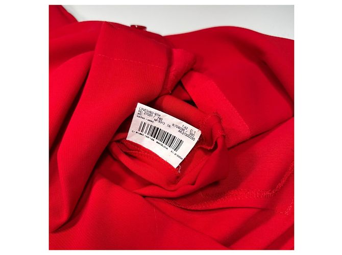 Burberrys Abito camicia rosso senza maniche - vista 5