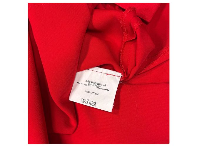 Burberrys Abito camicia rosso senza maniche - vista 6