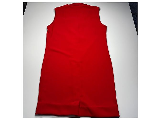 Burberrys Abito camicia rosso senza maniche - vista 8