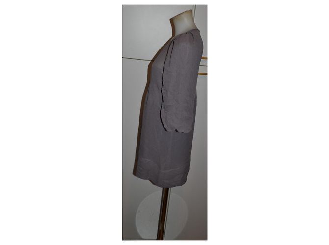 Vestido Mini de Seda Vanessa Bruno Gris - vista 2