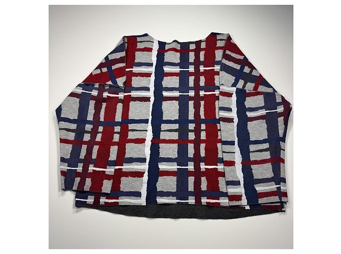 Armani Jeans Langarmshirt mit Karomuster Weiß Rot Blau Grau - Ansicht 6